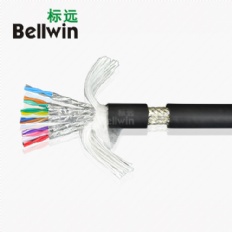 雙絞屏蔽控制信號(hào)線(xiàn)TRVVSP6×2×2×0.2mm2阻燃柔性通信傳輸電纜